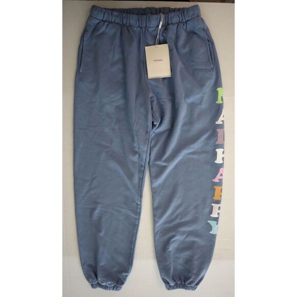 Madhappy ULWB02 Women's Sz L Frost Blue Pastels French Terry Jogger Sweatpants - Picture 1 of 12